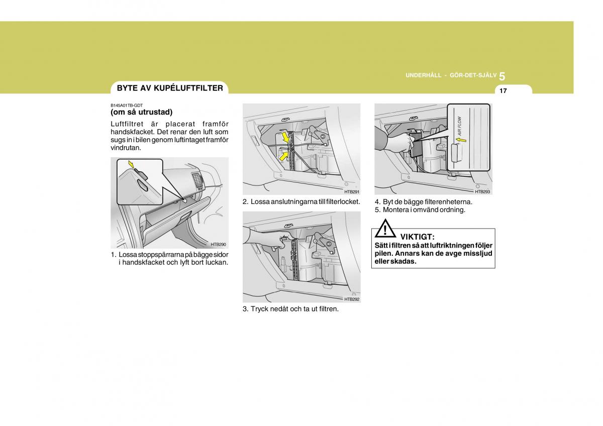 Hyundai Getz instruktionsbok / page 152