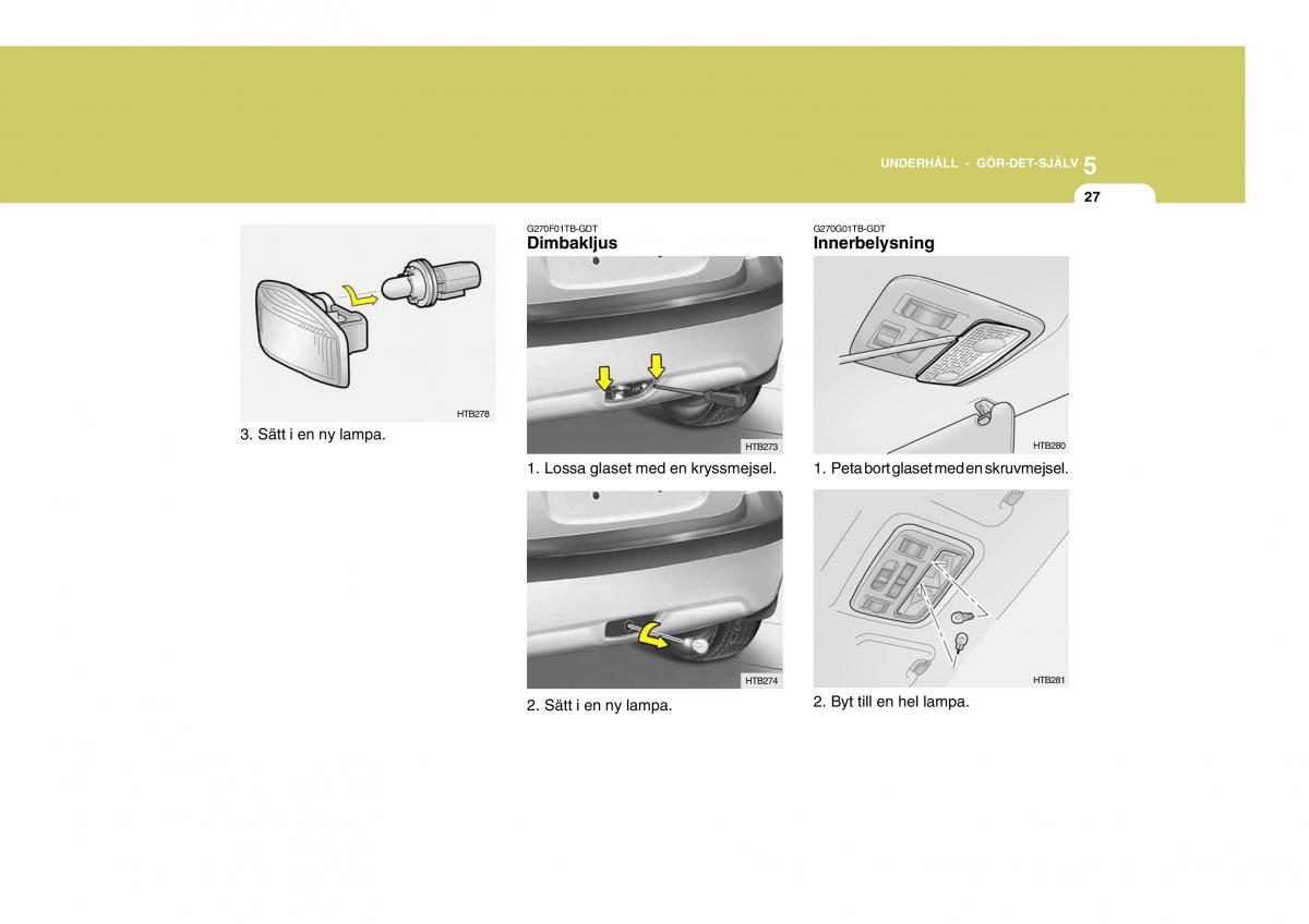 Hyundai Getz instruktionsbok / page 162