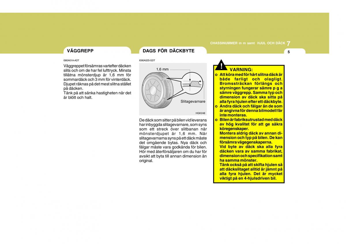 Hyundai Getz instruktionsbok / page 173