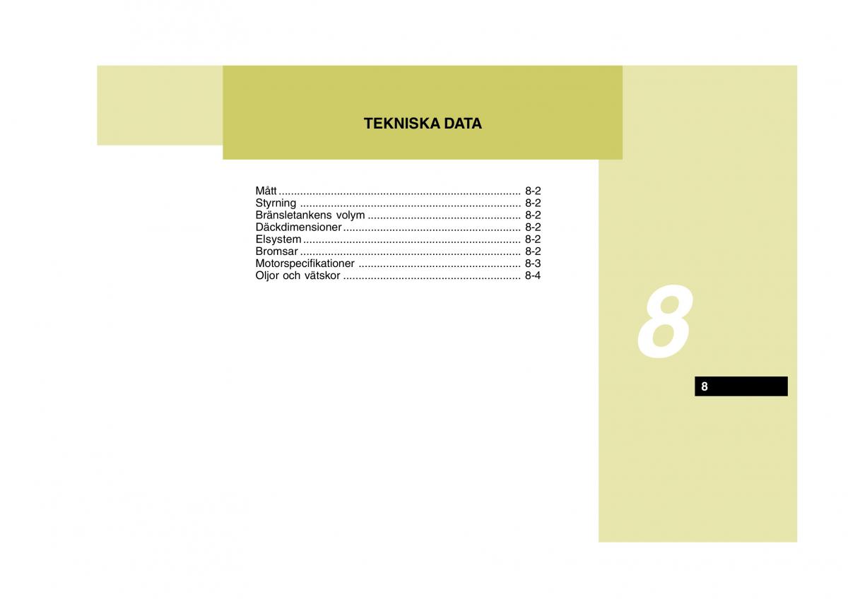 Hyundai Getz instruktionsbok / page 175