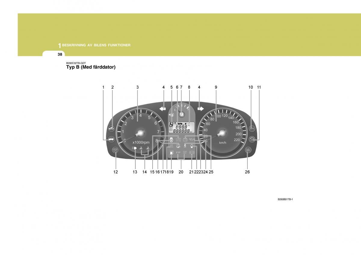 Hyundai Getz instruktionsbok / page 48