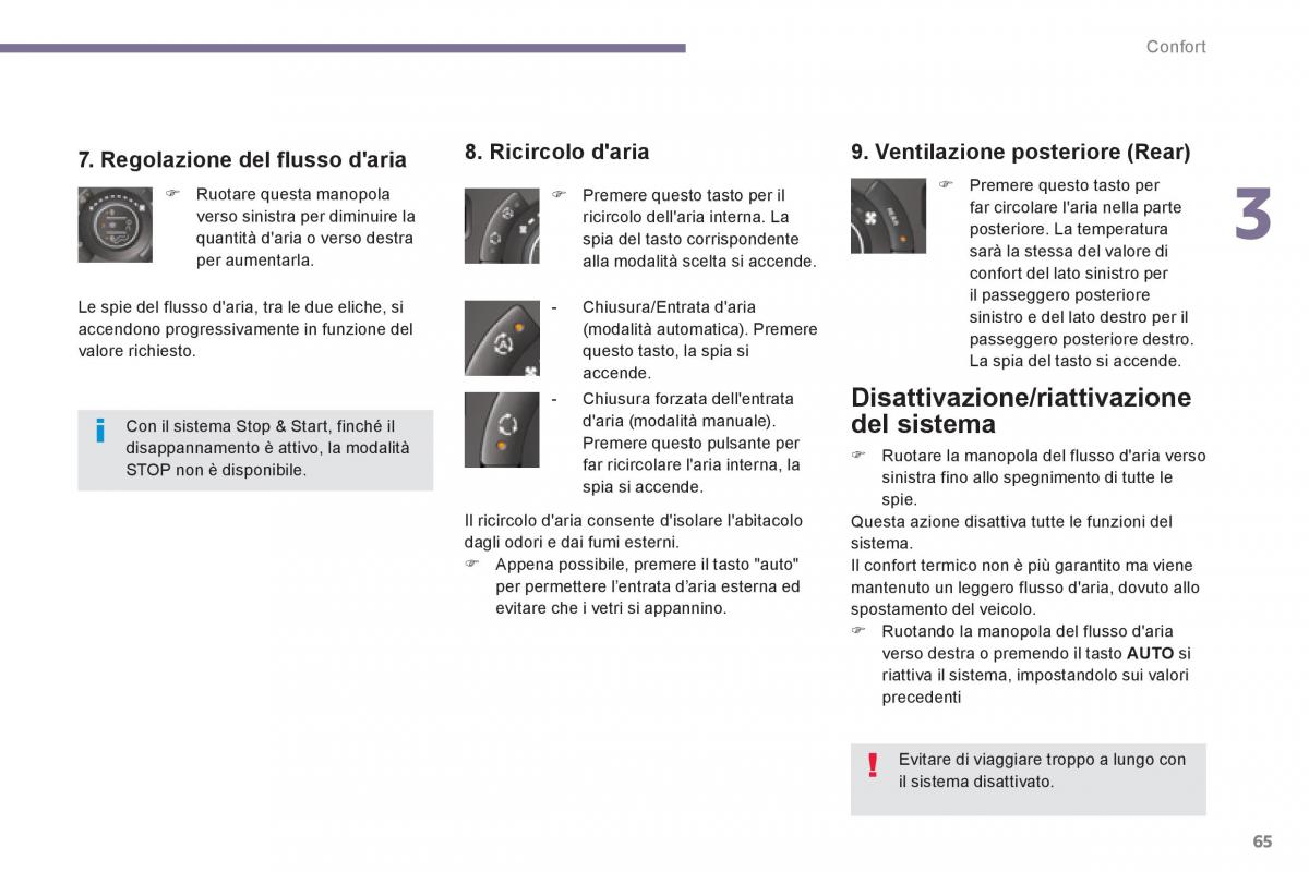 manual  Peugeot 5008 manuale del proprietario / page 67