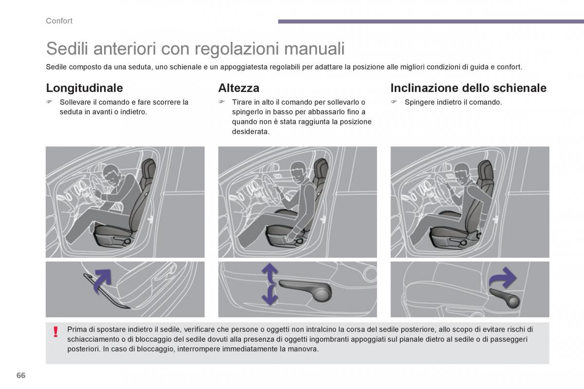 manual  Peugeot 5008 manuale del proprietario / page 68