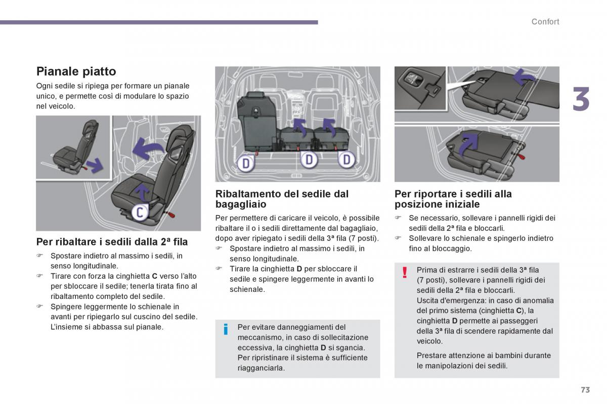 manual  Peugeot 5008 manuale del proprietario / page 75