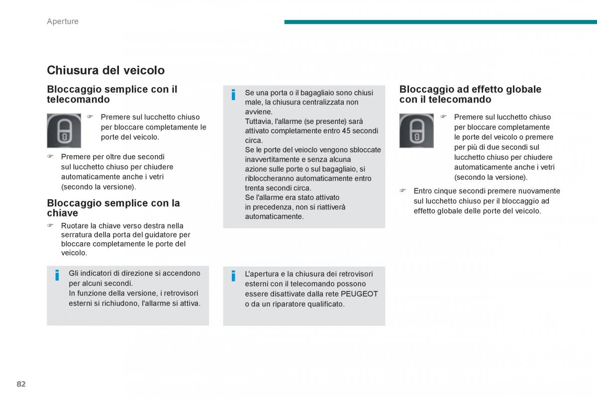 manual  Peugeot 5008 manuale del proprietario / page 84