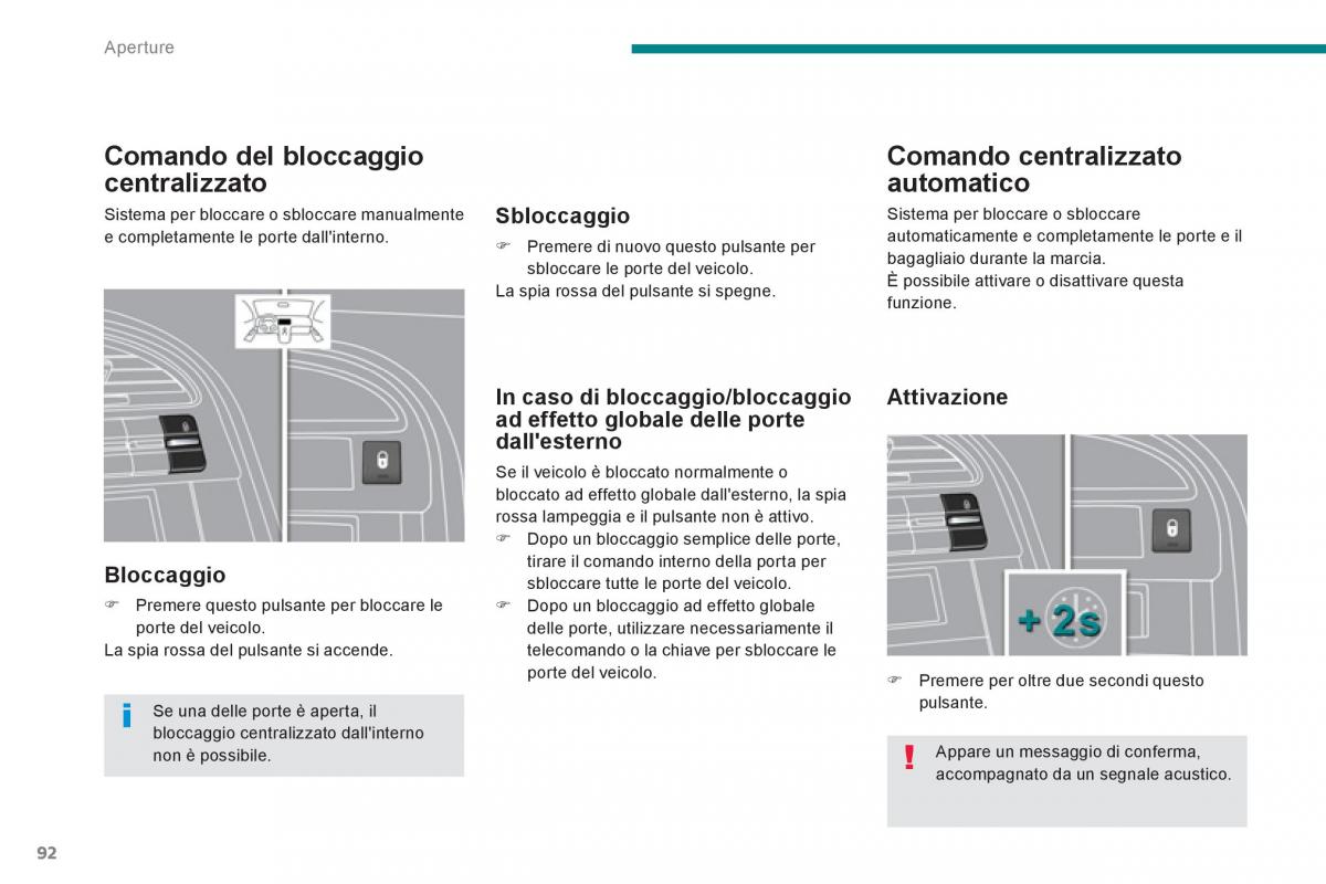 manual  Peugeot 5008 manuale del proprietario / page 94