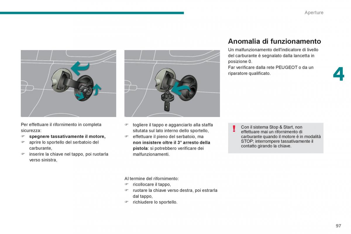 manual  Peugeot 5008 manuale del proprietario / page 99