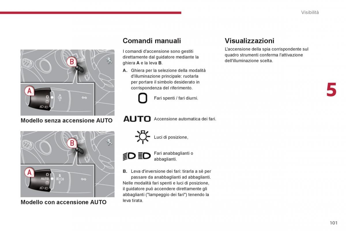 manual  Peugeot 5008 manuale del proprietario / page 103