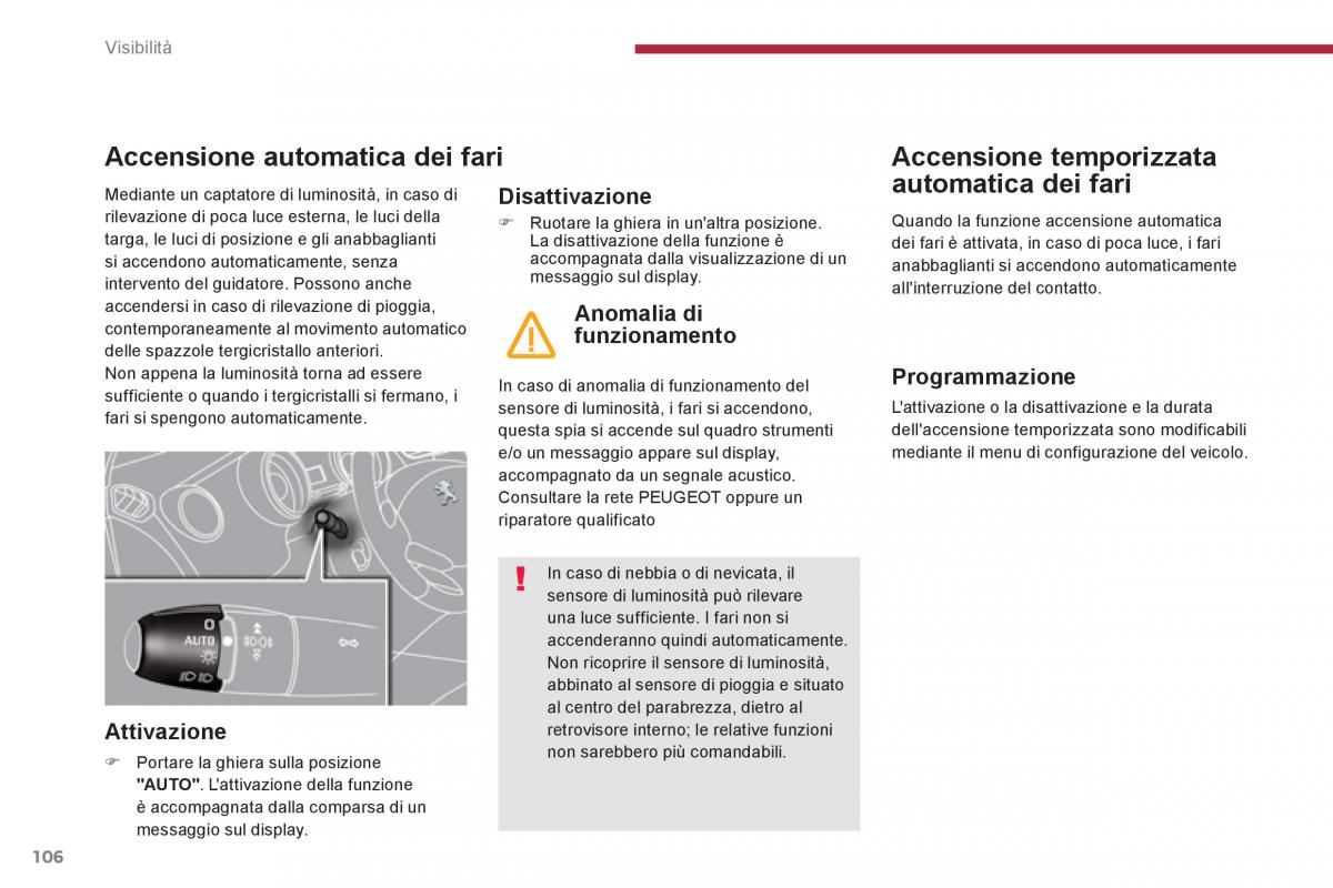 Peugeot 5008 manuale del proprietario / page 108