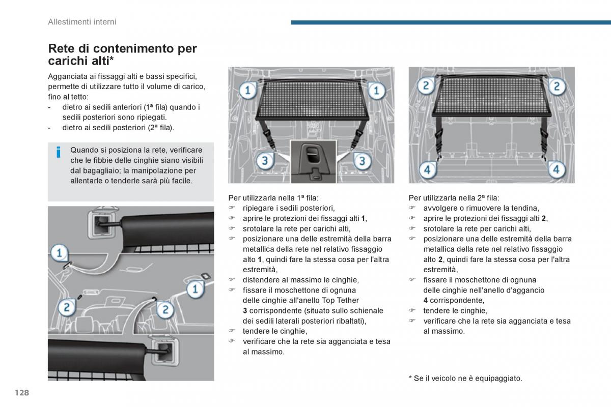 manual  Peugeot 5008 manuale del proprietario / page 130