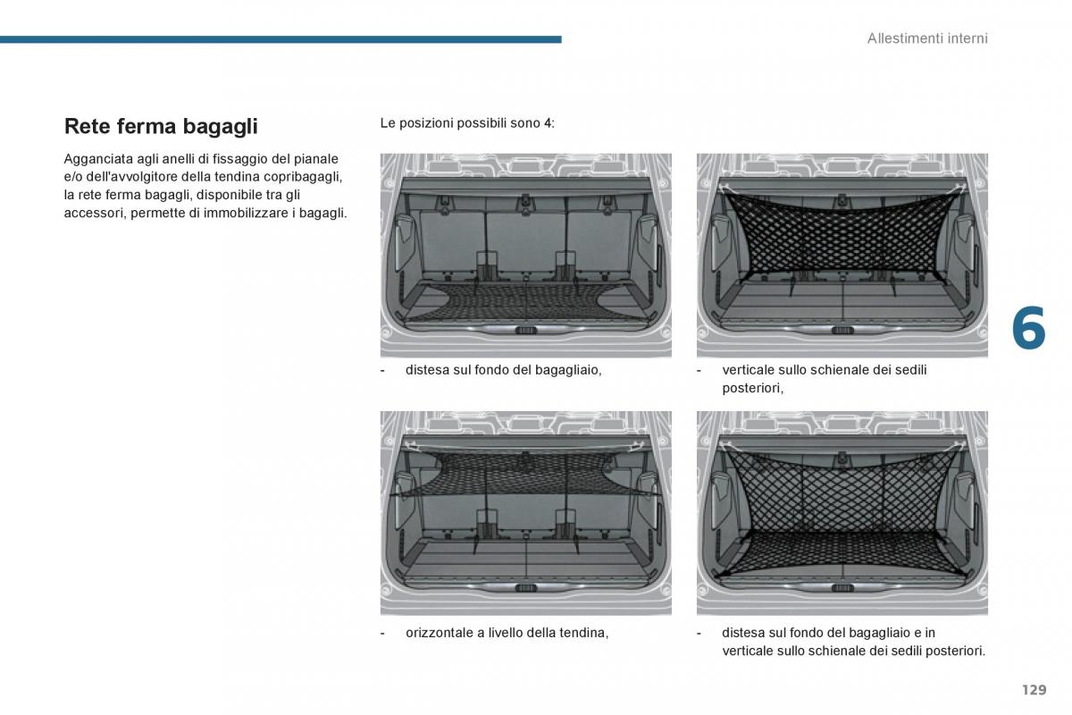 manual  Peugeot 5008 manuale del proprietario / page 131