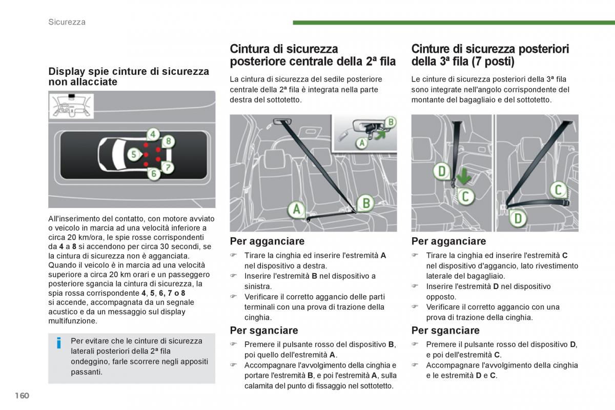 Peugeot 5008 manuale del proprietario / page 162