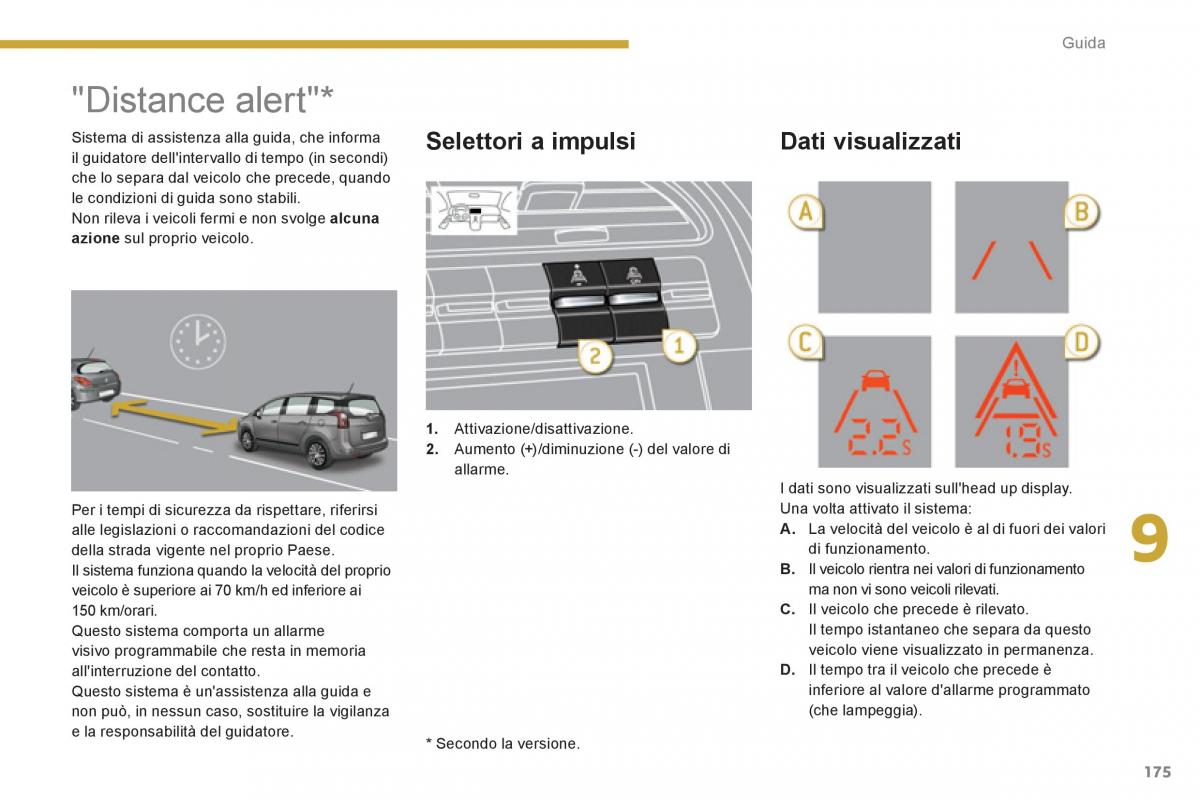 manual  Peugeot 5008 manuale del proprietario / page 177