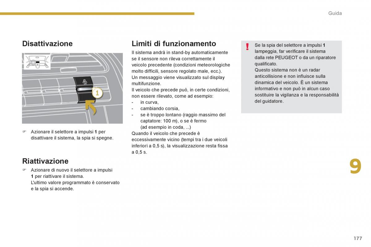 manual  Peugeot 5008 manuale del proprietario / page 179