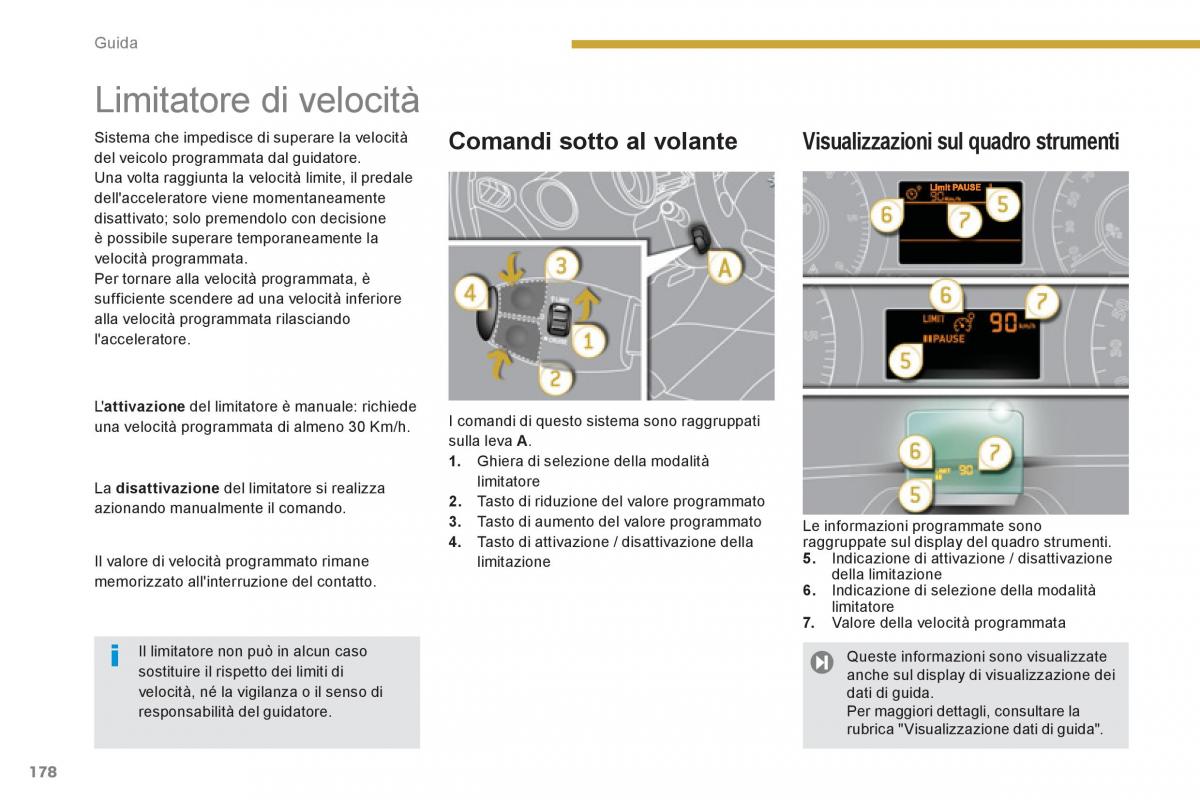 manual  Peugeot 5008 manuale del proprietario / page 180