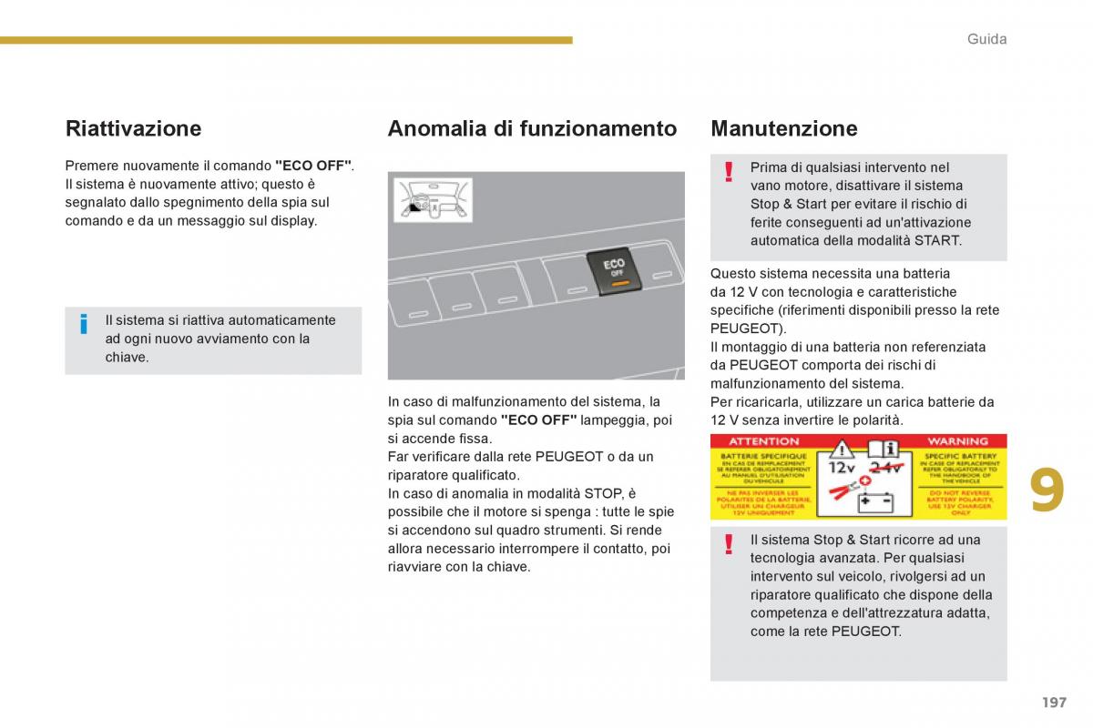 manual  Peugeot 5008 manuale del proprietario / page 199