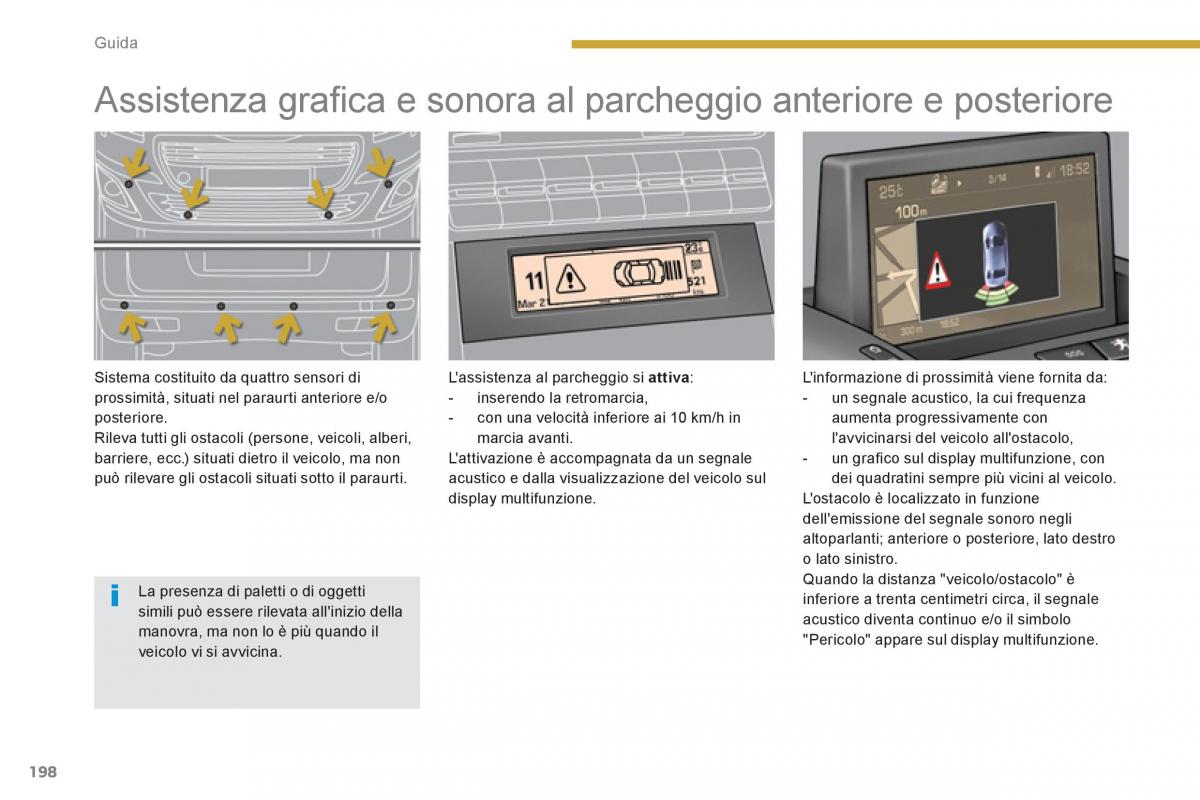 manual  Peugeot 5008 manuale del proprietario / page 200