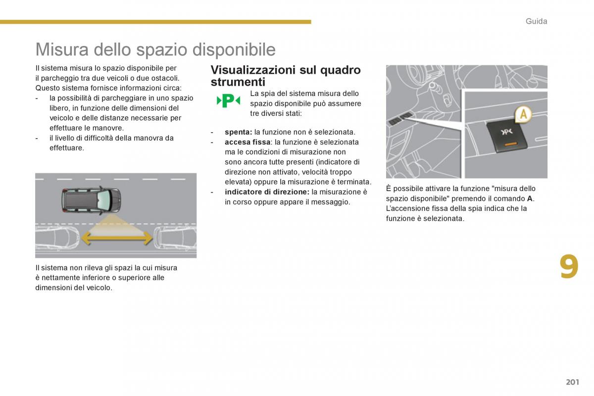 manual  Peugeot 5008 manuale del proprietario / page 203