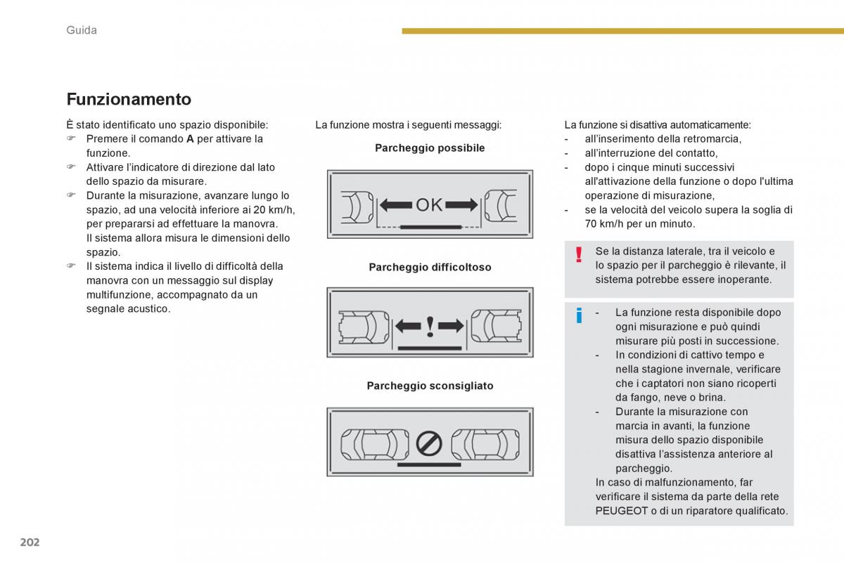 manual  Peugeot 5008 manuale del proprietario / page 204