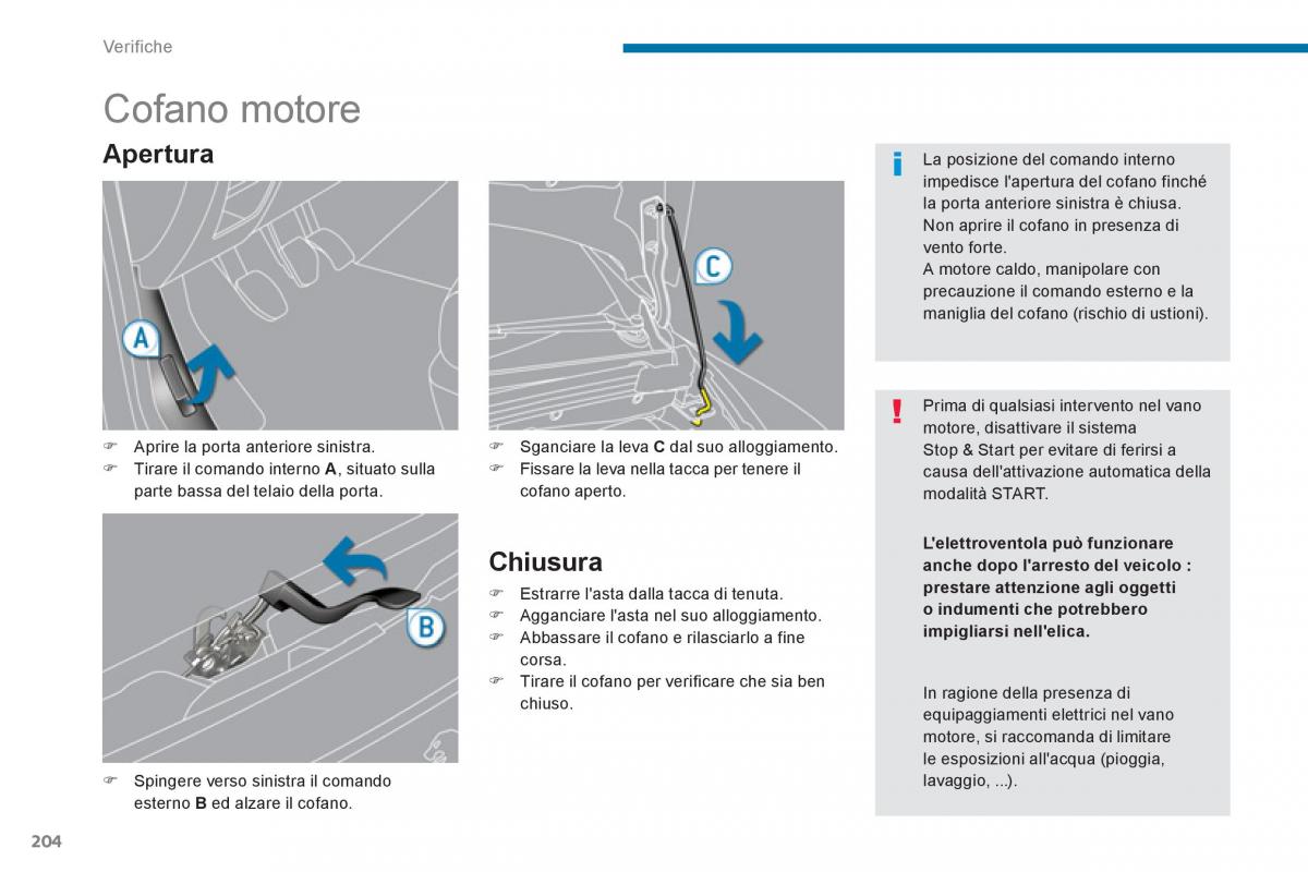 manual  Peugeot 5008 manuale del proprietario / page 206