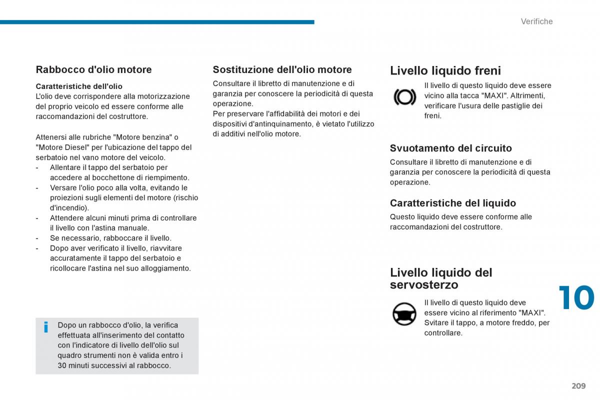 manual  Peugeot 5008 manuale del proprietario / page 211