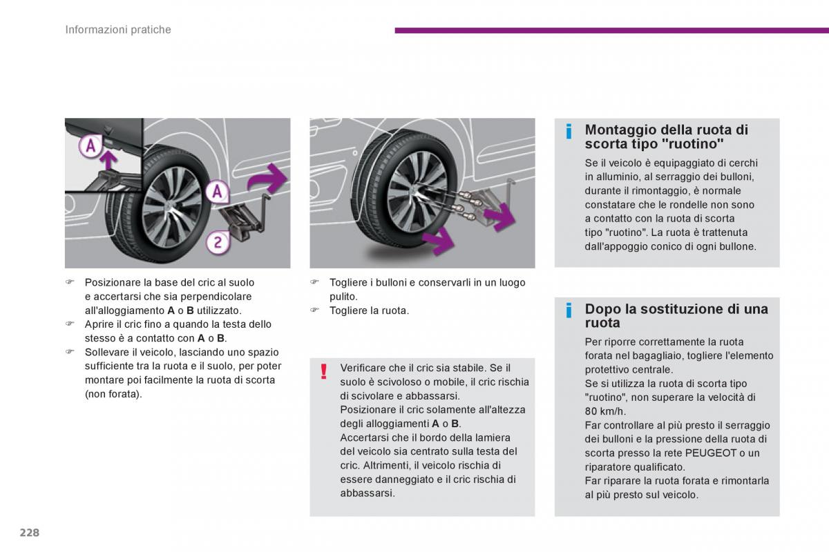 manual  Peugeot 5008 manuale del proprietario / page 230