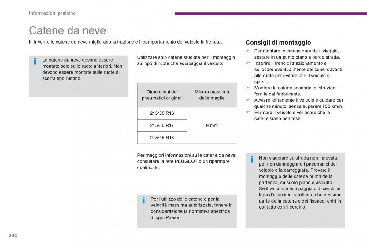 manual  Peugeot 5008 manuale del proprietario / page 232