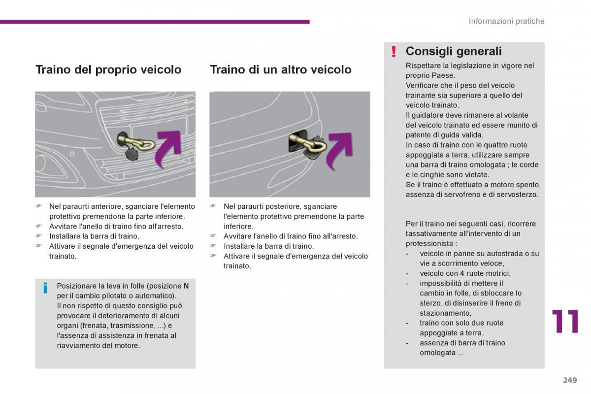 manual  Peugeot 5008 manuale del proprietario / page 251