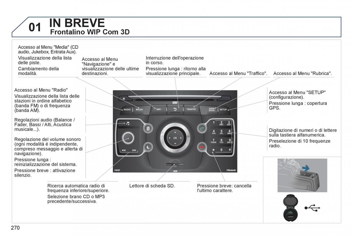 manual  Peugeot 5008 manuale del proprietario / page 272