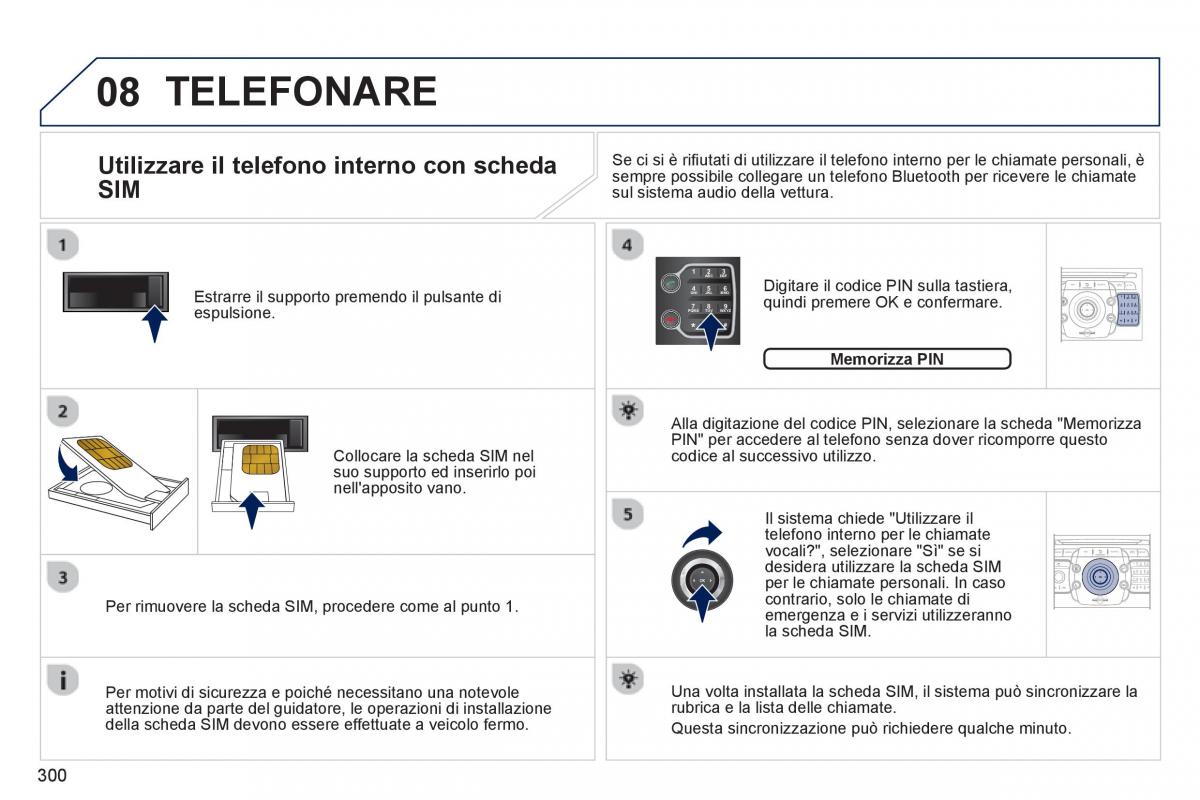 manual  Peugeot 5008 manuale del proprietario / page 302