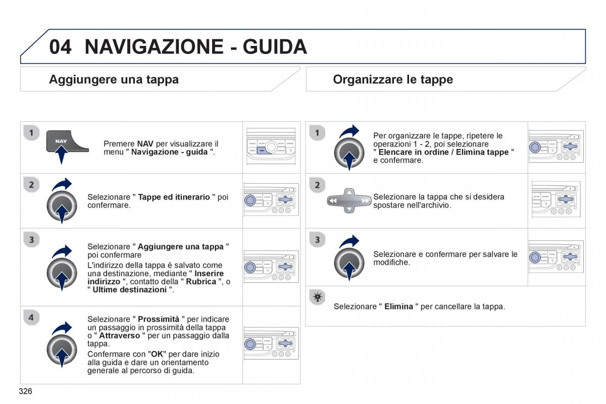 manual  Peugeot 5008 manuale del proprietario / page 328