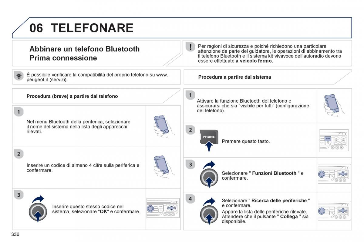 manual  Peugeot 5008 manuale del proprietario / page 338