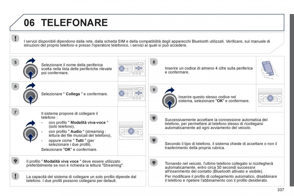 manual  Peugeot 5008 manuale del proprietario / page 339