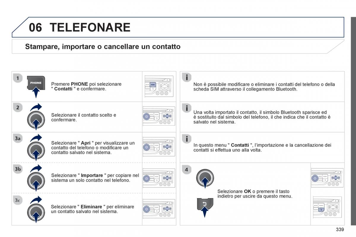 manual  Peugeot 5008 manuale del proprietario / page 341