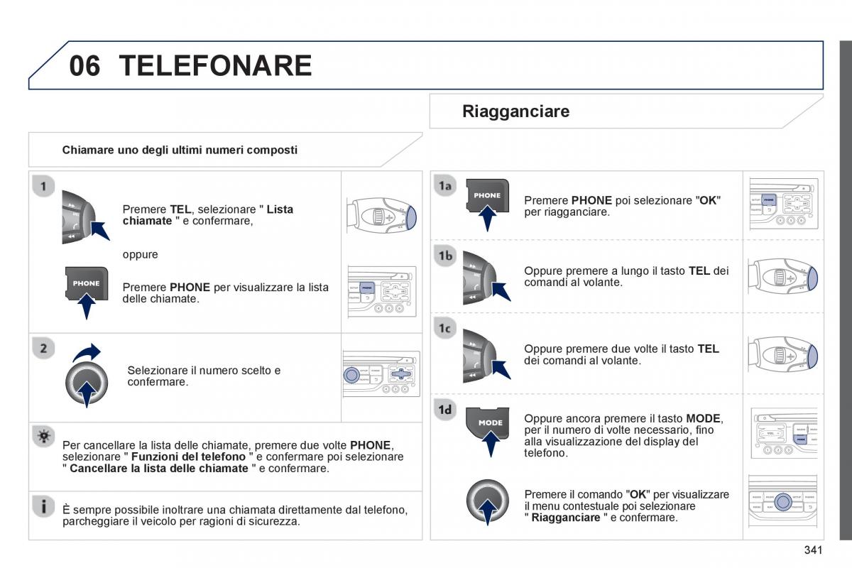 manual  Peugeot 5008 manuale del proprietario / page 343