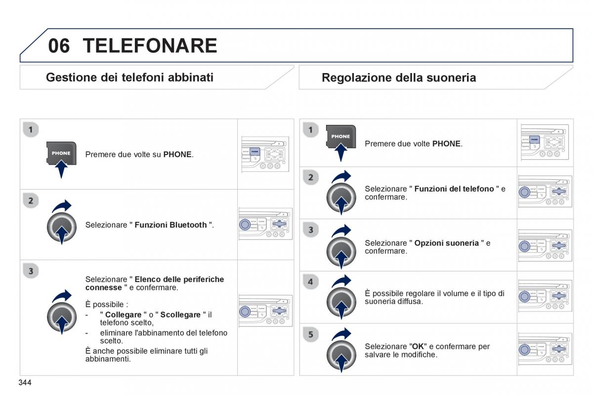 manual  Peugeot 5008 manuale del proprietario / page 346