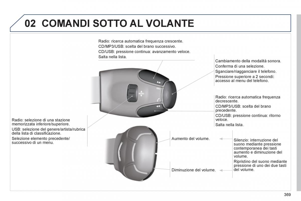 manual  Peugeot 5008 manuale del proprietario / page 371