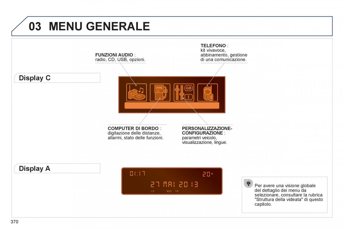 manual  Peugeot 5008 manuale del proprietario / page 372