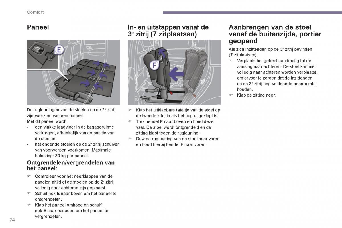 Peugeot 5008 handleiding / page 76