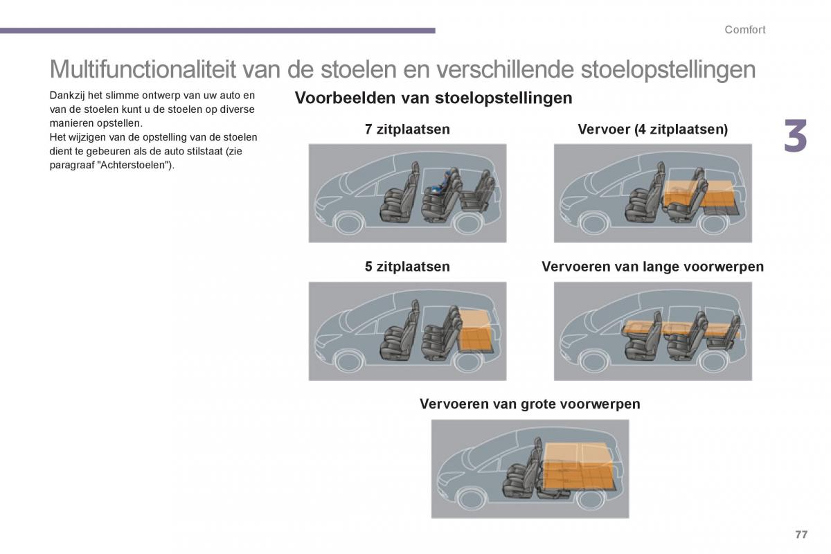 Peugeot 5008 handleiding / page 79