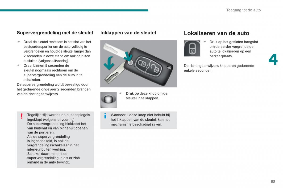 Peugeot 5008 handleiding / page 85