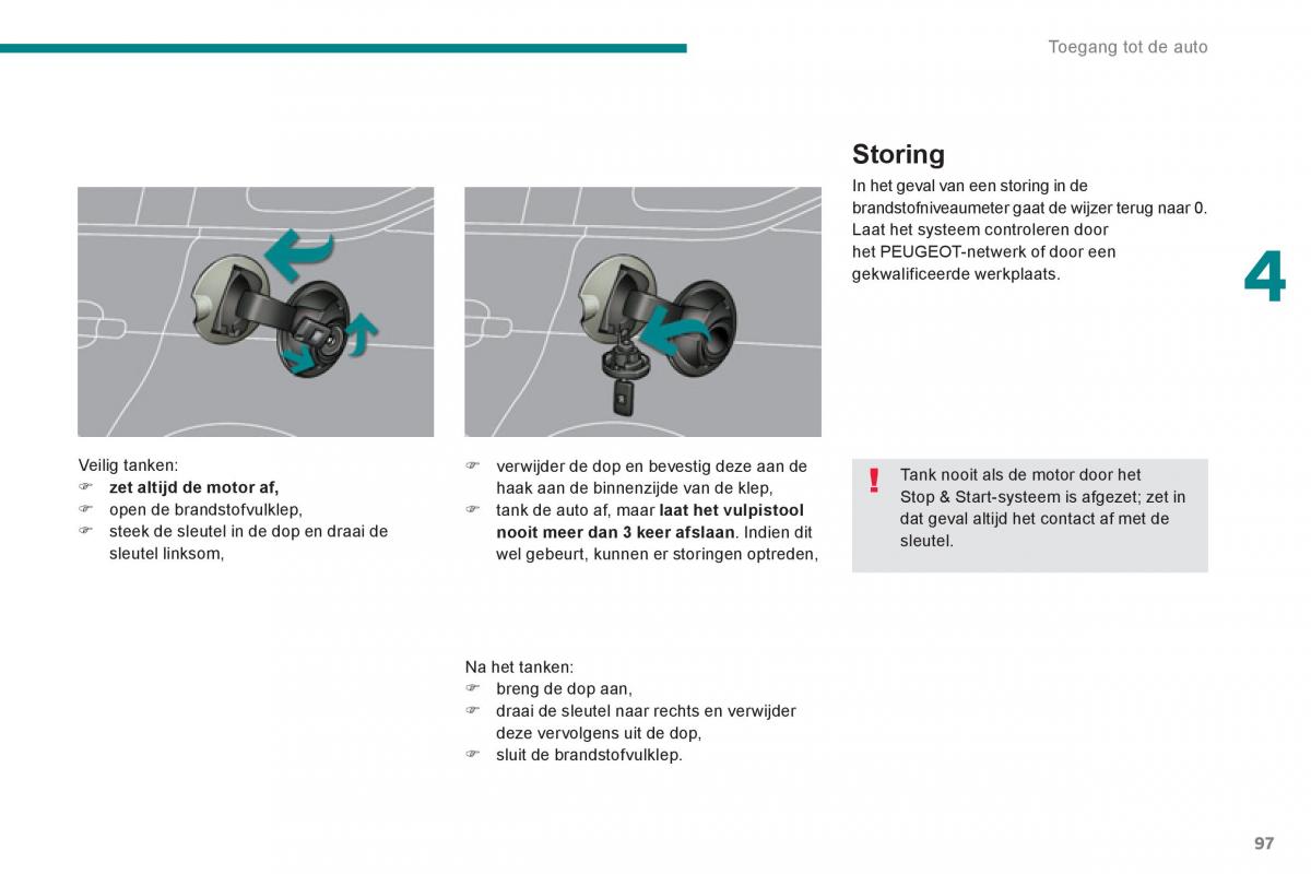 Peugeot 5008 handleiding / page 99