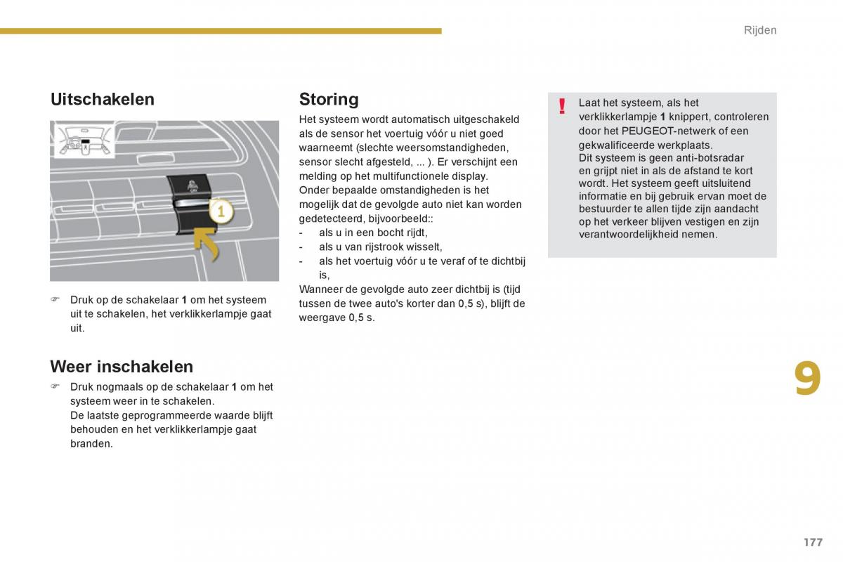 Peugeot 5008 handleiding / page 179