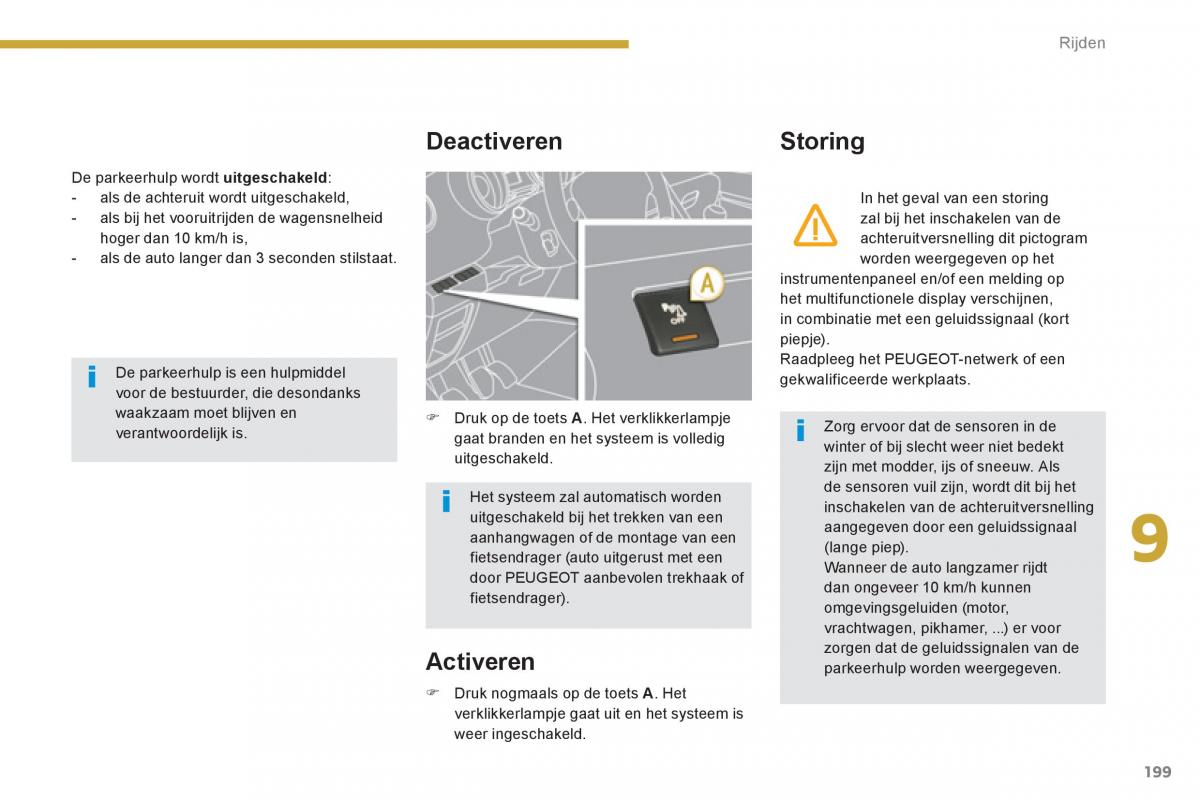 Peugeot 5008 handleiding / page 201