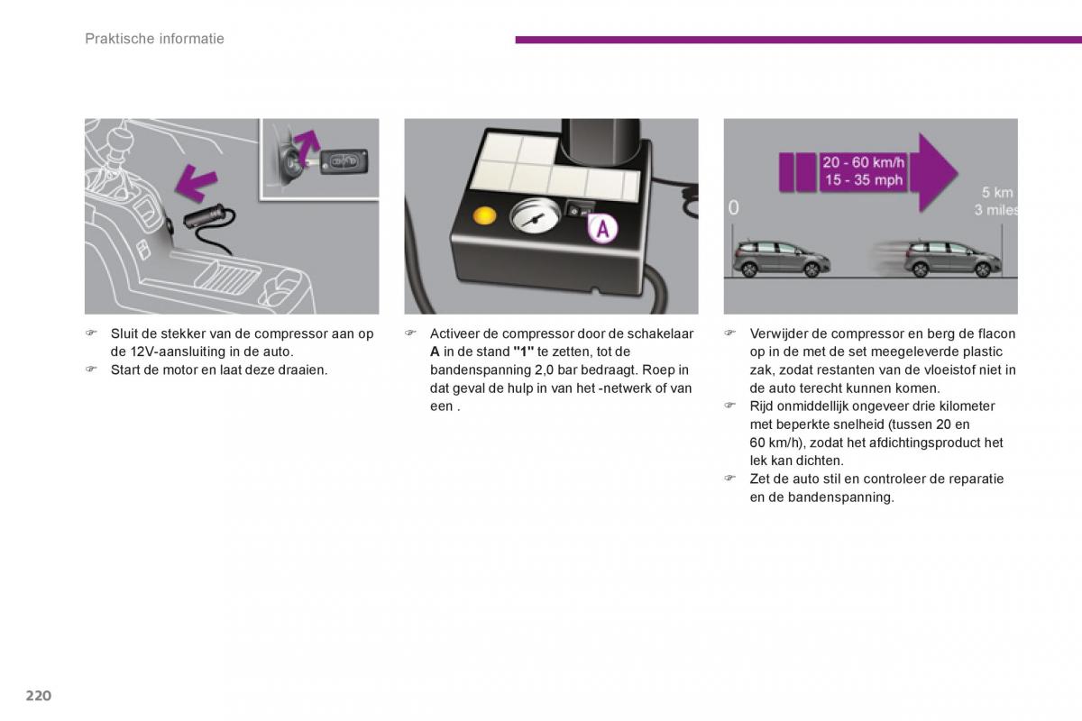 Peugeot 5008 handleiding / page 222