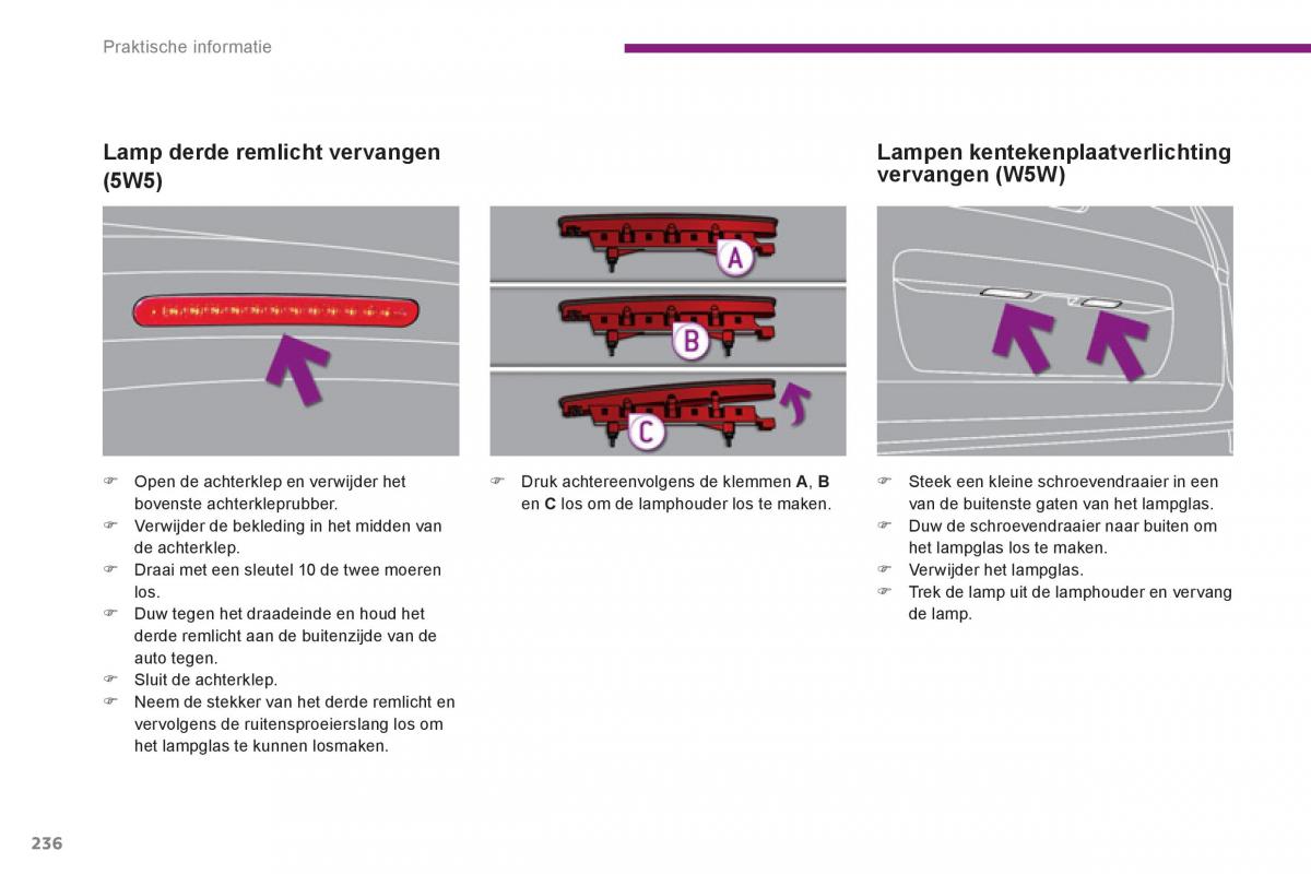 Peugeot 5008 handleiding / page 238