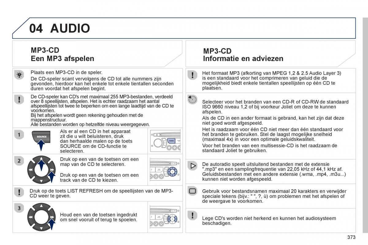 Peugeot 5008 handleiding / page 375