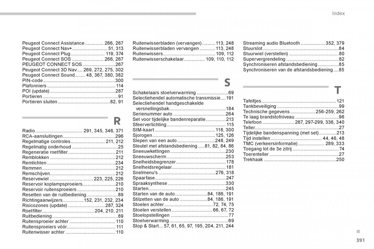 Peugeot 5008 handleiding / page 393