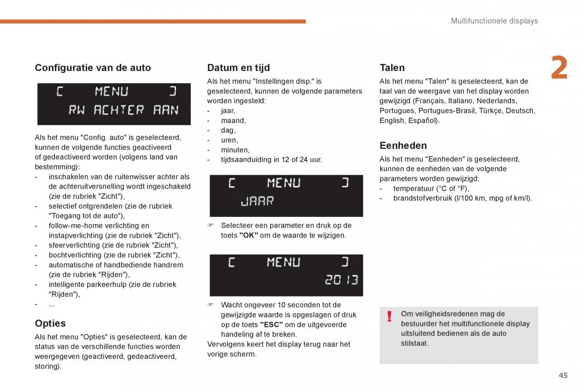 Peugeot 5008 handleiding / page 47