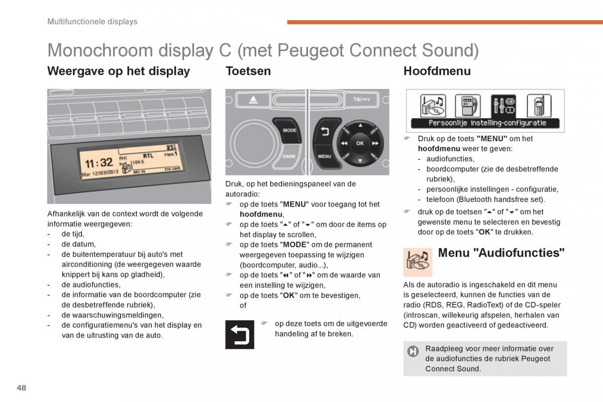 Peugeot 5008 handleiding / page 50